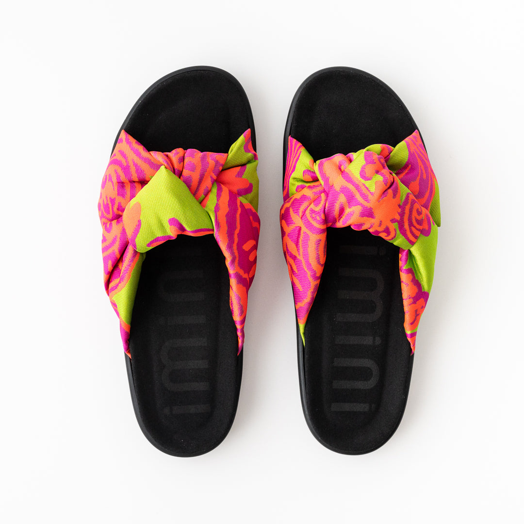 imini Anna 3004-83 Pantolette mit Wechselfußbett für Damen, für orthopädische Einlagen oder Hallux valgus
